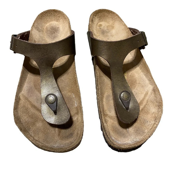 Birkenstock Gizeh Birko-Flor T-Strap Sandals - Picture 2 of 7